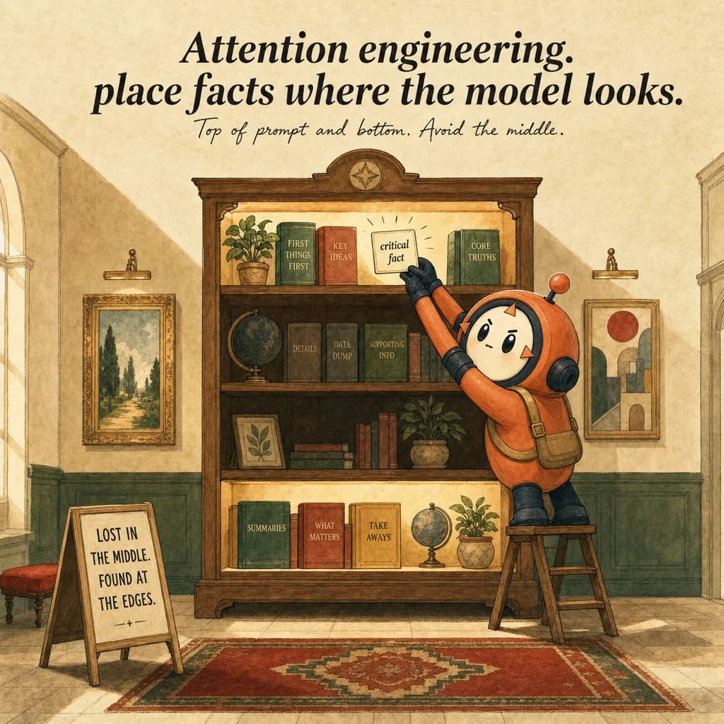 Attention Engineering, hero illustration featuring Loop mascot in a warm gallery scene.