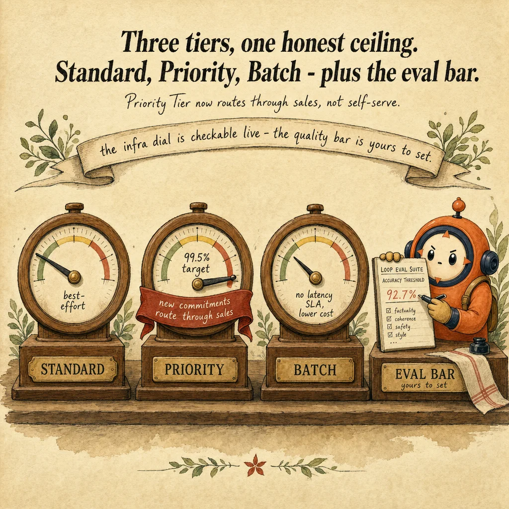 Stakeholder Feedback Loops & SLA Alignment mechanics, painterly diagram featuring Loop mascot.